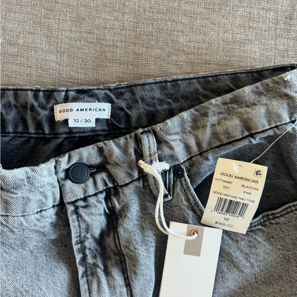 Good American Black and Gray Denim